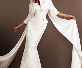 Slender European beauty Stock Photo