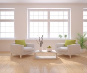 Sofa and coffee on the dry branches Stock Photo