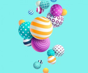 Sphere floral vector 3D background