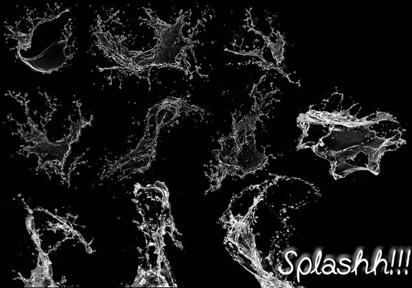 Splash brushes psd