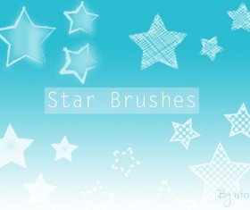 Star cartoon photoshop brushes set
