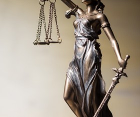 Statue of the goddess of justice Stock Photo 06