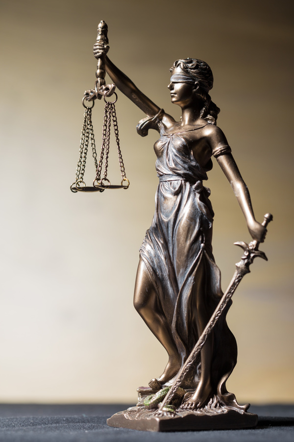 Statue of the goddess of justice Stock Photo 06