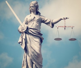 Statue of the goddess of justice Stock Photo 08