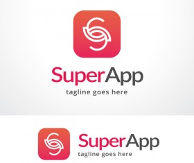 Super app logo vector