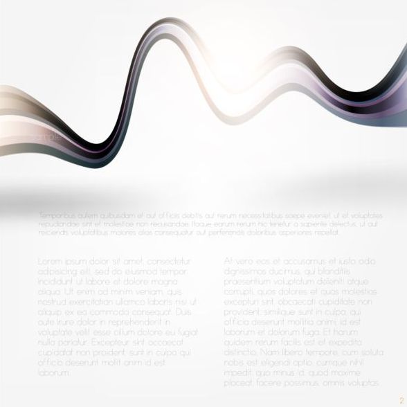 Tech wavy abstract illustration vector design 05