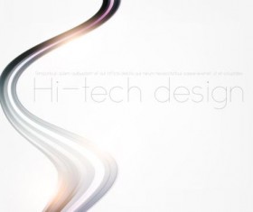Tech wavy abstract illustration vector design 07
