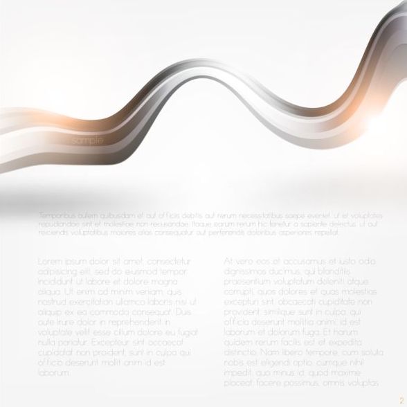 Tech wavy abstract illustration vector design 08