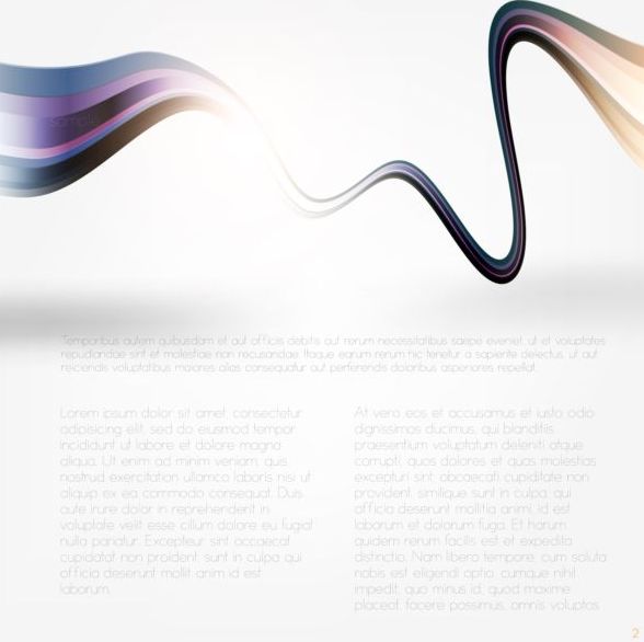 Tech wavy abstract illustration vector design 12
