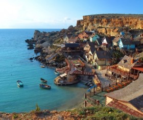 Terminal town Stock Photo