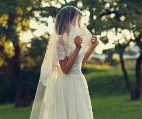 The tulle of the bride HD picture