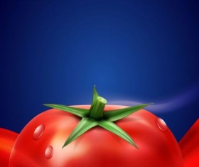 Tomato drink background vector material 02