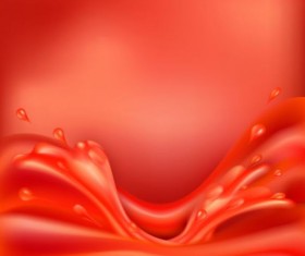 Tomato drink background vector material 04