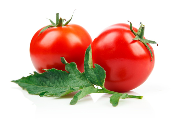 Tomato on a white background HD picture