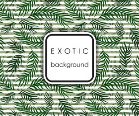 Tropical branches background vector material 06