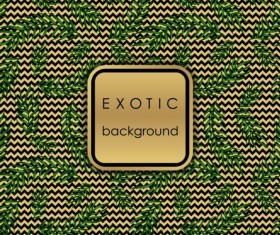 Tropical branches background vector material 07