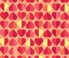 Vector valentine heart pattern material 01