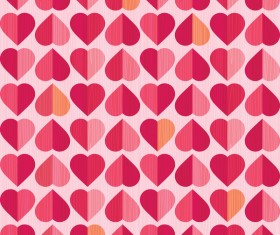 Vector valentine heart pattern material 03