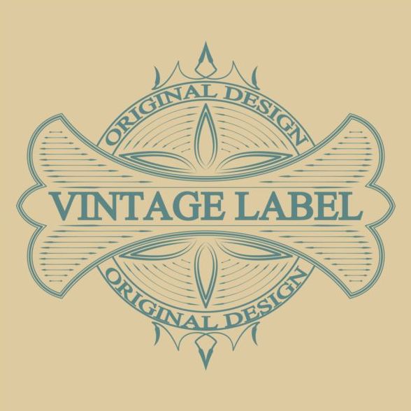 Vintage antique decorative labels vector 04 free download