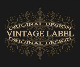 Purple with black wine labels vintage vector free download