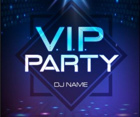 Vip party poster template 01