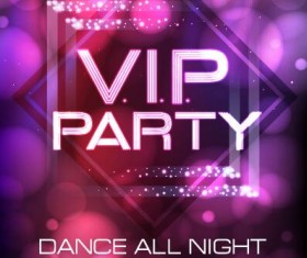 Vip party poster template 02