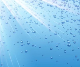 Water background with bubbles and sunlight vector 01