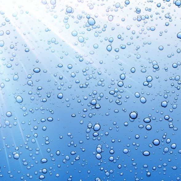 Water background with bubbles and sunlight vector 02