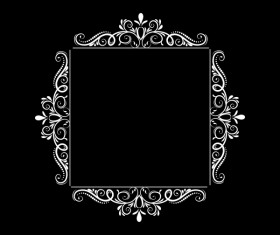 Ornate decor background with retro frame vectors 06 free download