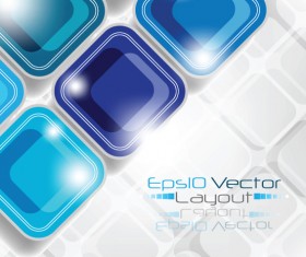 White with blue square modern vector background