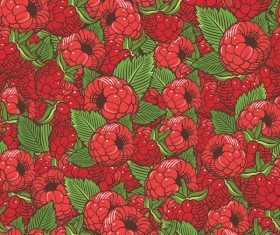 berry seamless hand drawn vector