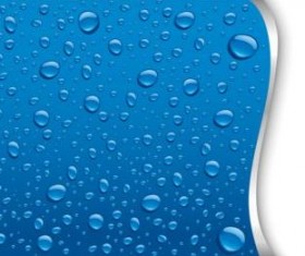 blue drops panorama text vector background 01