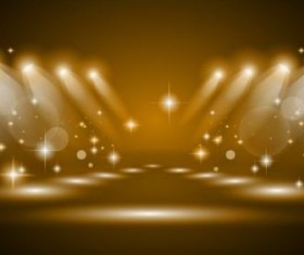 brown spotlights glowing vector background 02