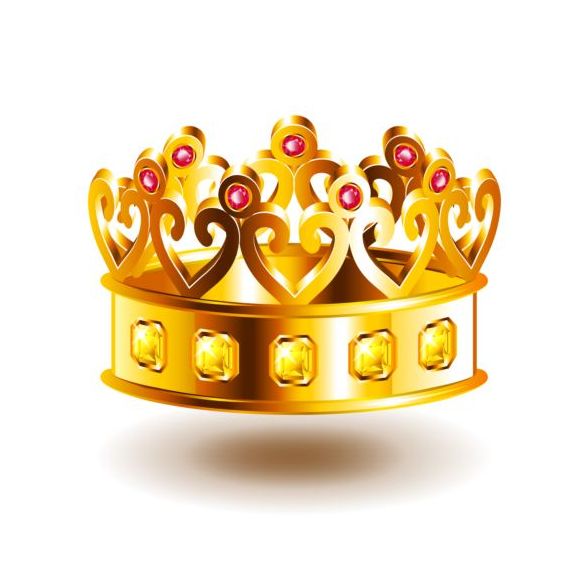 crown with patterns vector