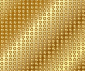 golden metal pattern background vector