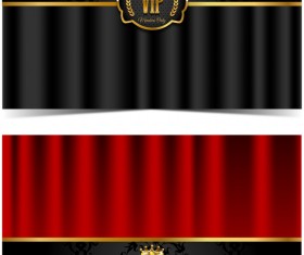 luxury VIP card template vectors set 03