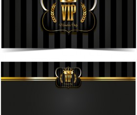 luxury VIP card template vectors set 05