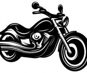motorcycle silhouette design vector