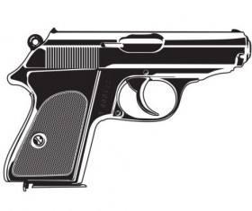 pistol illustration vector 02