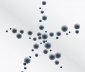 3D sphere with stars vector background