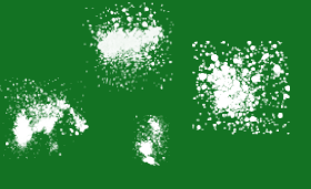 4 Splater photoshop brushes