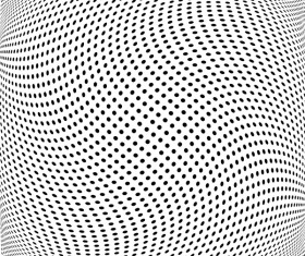 Abstract black cricles dots vector background 01