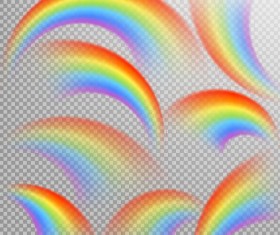 Abstract rainbow illustration vectors 01