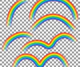 Abstract rainbow illustration vectors 03
