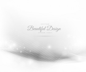 Abstract wavy lines with white background vector 01