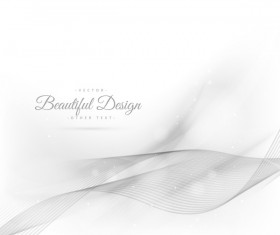 Abstract wavy lines with white background vector 02