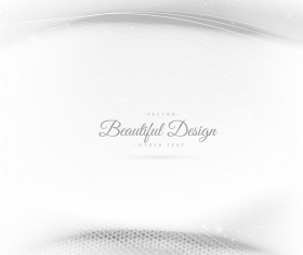 Abstract wavy lines with white background vector 05