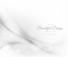 Abstract wavy lines with white background vector 08