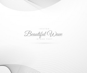 Abstract wavy lines with white background vector 09