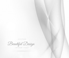 Abstract wavy lines with white background vector 15